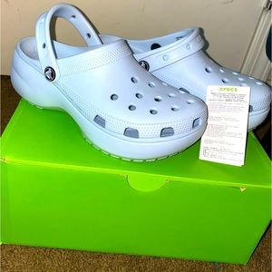 Crocs, platform crocs size 7